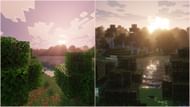 Several resource pack creators have started using Vibrant Visuals (Image via Sportskeeda Gaming || Mojang Studios)